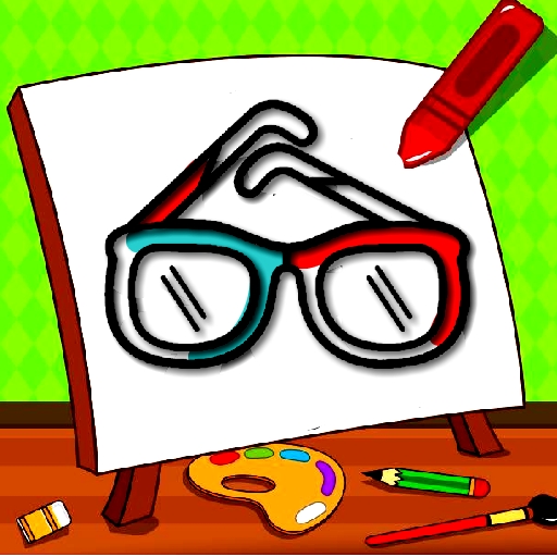 Easy Kids Coloring Glasses