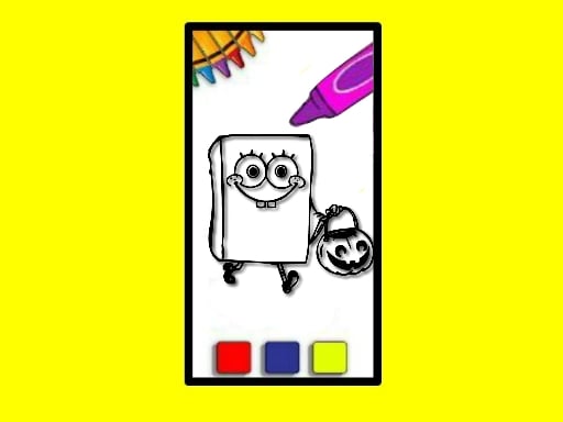 SpobgeBob Halloween Coloring Book Online Hypercasual Games on NaptechGames.com