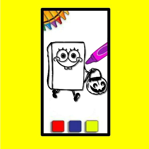 SpobgeBob Halloween Coloring Book