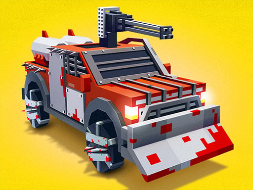 Zombie Derby: Blocky Roads Online Action Games on NaptechGames.com