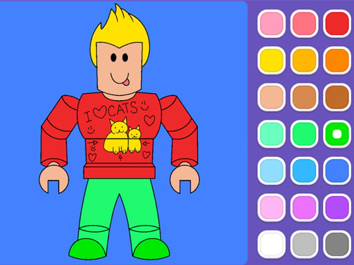 Roblox Coloring Game play online no ADS