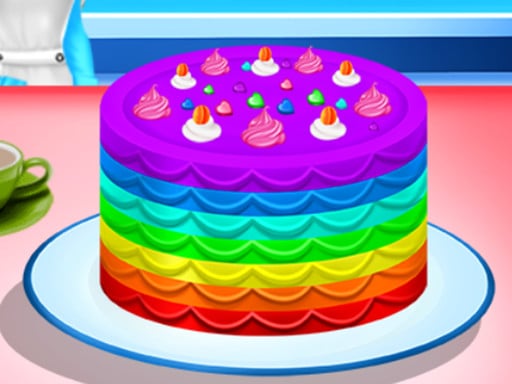Cooking Rainbow Cake Online Girls Games on NaptechGames.com