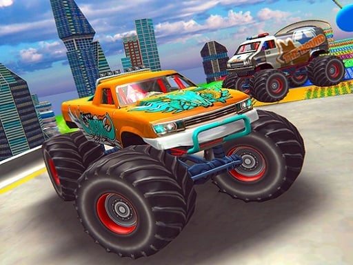 Crazy Monster Jam Truck Race Game 3D - Racing