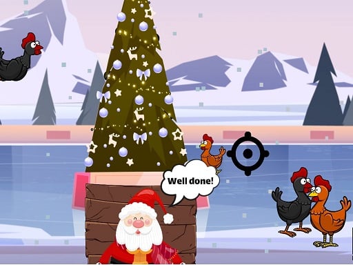 Christmas Chicken Shoot Online Arcade Games on NaptechGames.com