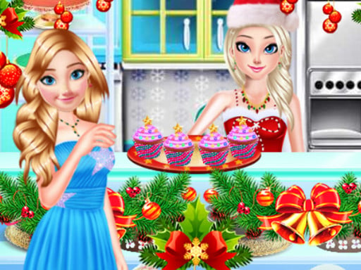 Play Sister Princess Christmas Cupcake Maker