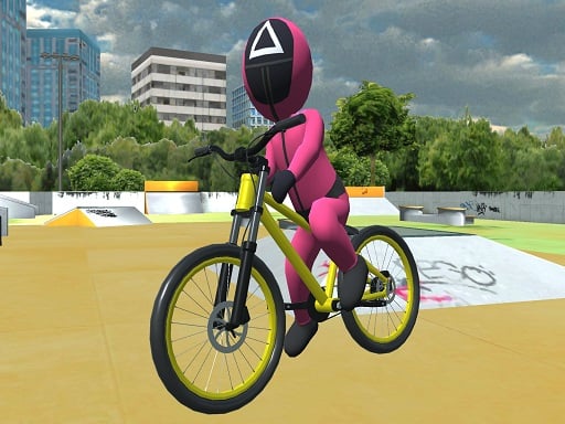 Squid Gamer BMX Freestyle Online Racing Games on NaptechGames.com
