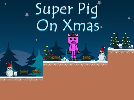 Super Pig on Xmas - Play Free Best Arcade Online Game on JangoGames.com