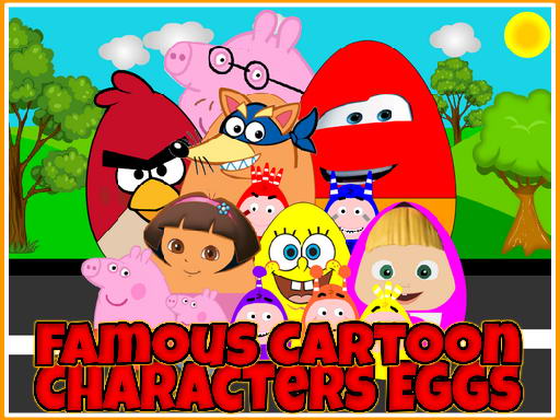 Play Famous Cartoon Characters Eggs