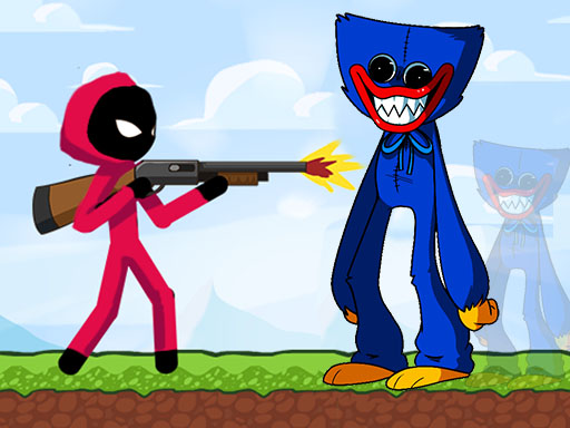 Stickman vs Poppy Army Online Shooting Games on NaptechGames.com