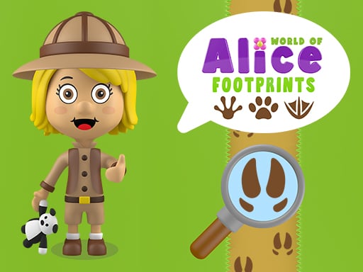 World of Alice   Footprints - Play Free Best Puzzle Online Game on JangoGames.com