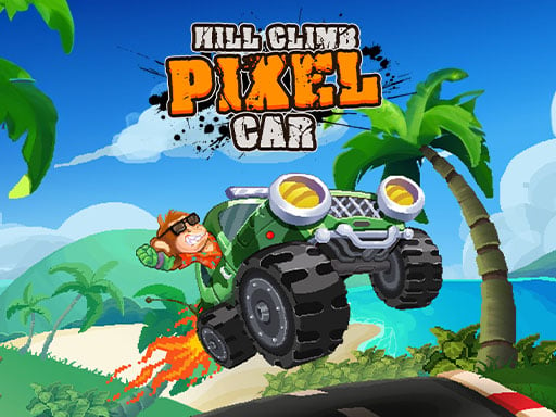 Hill Climb Pixel Car Online Racing Games on NaptechGames.com