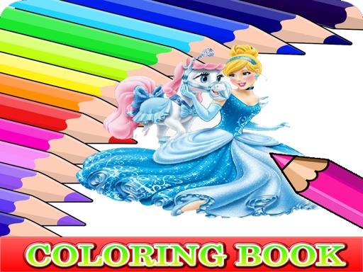 Coloring Book for Cinderella - Puzzles