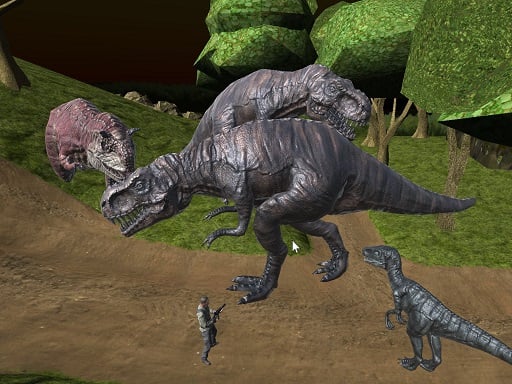 Play Midnight multiplayer dinosaur hunt