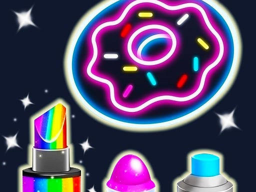 Kids Glow Paint Game Online Girls Games on NaptechGames.com