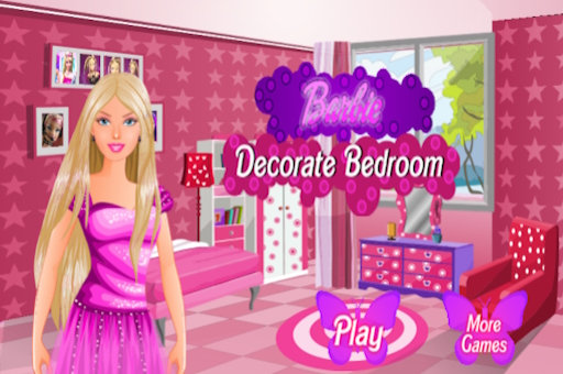 Barbie decorate bedroom play online no ADS