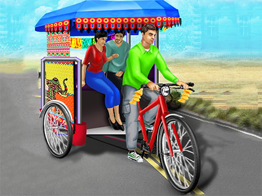 Bicycle Rickshaw Simulator Online Racing Games on NaptechGames.com
