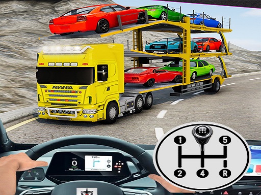 Car Transporter Truck Vehicle Transporter Trailer Online Racing Games on NaptechGames.com