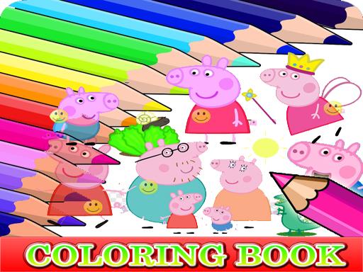 Coloring Book for Peppa Pig - Puzzles