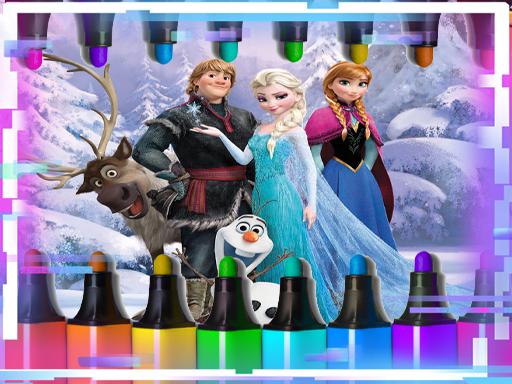 Play Anna Frozen Coloring Book
