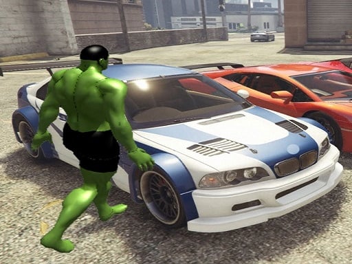 Chained Car vs Hulk Game - Arcade