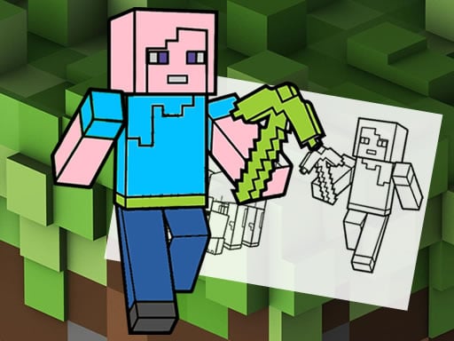 Play Minecraft Fun Coloring Book Online