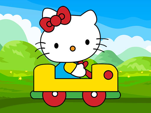 Hello Kitty Car Jigsaw