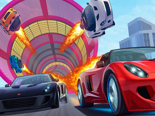 Mega Ramp Car Stunt Race Online Racing Games on NaptechGames.com