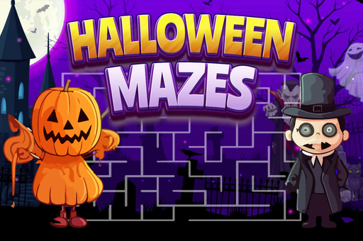 Halloween Mazes play online no ADS