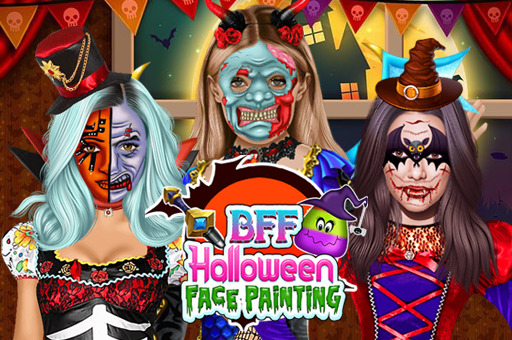 BFF Halloween Face Painting