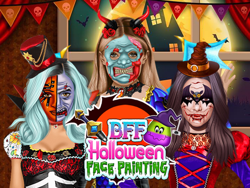 BFF Halloween Face Painting - Girls