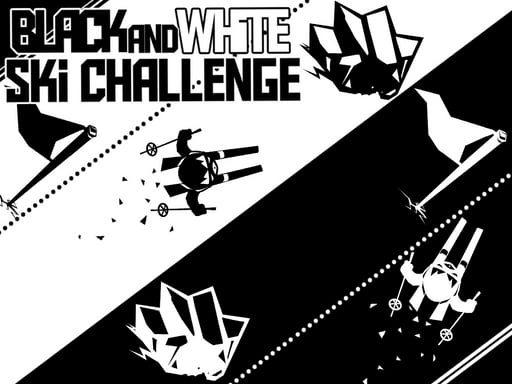 Black & white ski challenge - Play Free Best Arcade Online Game on JangoGames.com