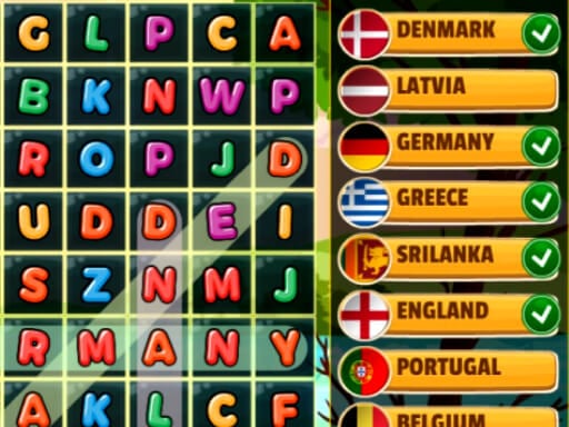 Play Word Search Countries