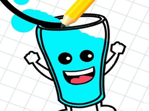 Happy Glass : Fill the Glass by Draw Lines - Puzzles