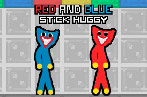 Red and Blue Stick Huggy play online no ADS