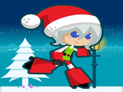 Santa Girl runner Online Adventure Games on NaptechGames.com