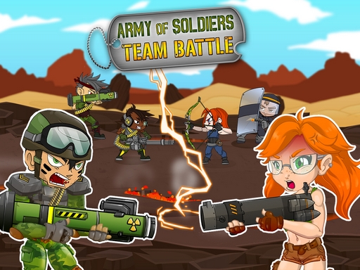 Army of soldiers : Team Battle Online Puzzle Games on NaptechGames.com