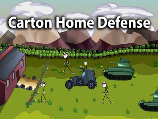 Carton Home Defense Online Stickman Games on NaptechGames.com