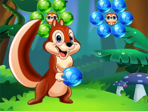 Bubbles Shooter Squirrel Online Puzzle Games on NaptechGames.com