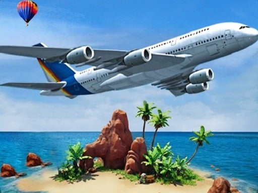 Airplane Simulator Island Travel Game