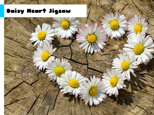 Daisy Heart Jigsaw