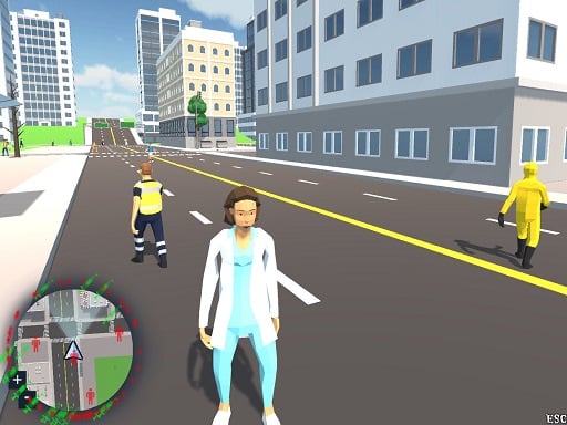 Corona-Virus Crazy Doctor Simulator Online Adventure Games on NaptechGames.com