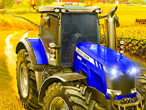 Village Farming Tractor Online Racing Games on NaptechGames.com