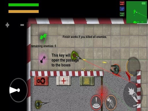 Zombie War 2D Online Shooting Games on taptohit.com