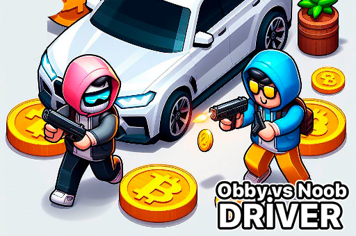 Obby vs Noob Driver play online no ADS