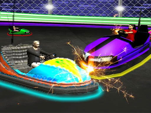 Play Light Bumping Cars Extreme Stunts: Bumper Car Game