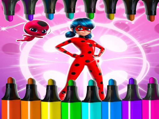 Miraculous Ladybug Coloring Game Online Puzzle Games on NaptechGames.com