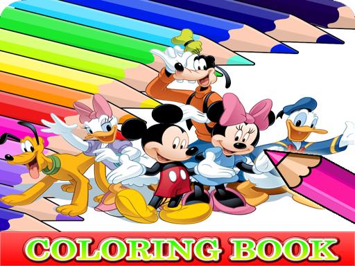 Coloring Book for Mickey Mouse - Puzzles