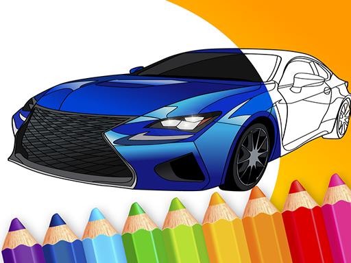 draw Car - Japanese Luxury Cars Coloring Book Online Sports Games on NaptechGames.com