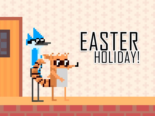 Mordecai and Rigby Easter Holiday Online Adventure Games on NaptechGames.com