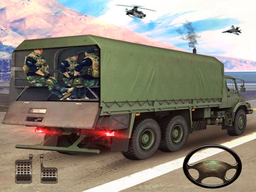 Truck games Simulator New US Army Cargo Transport  Online Hypercasual Games on NaptechGames.com
